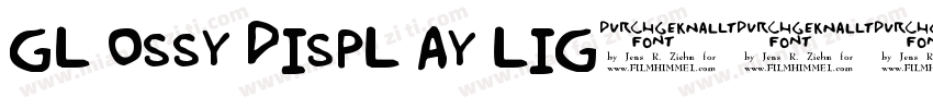 GL OSSY DISPL AY LIG字体转换